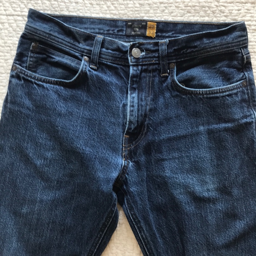 J Crew 770 slim-straight jeans in dark wash